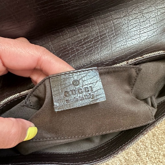 SOLD Gucci Horsebit Chain Clutch Bag Brown Monogram - Picture 13 of 16